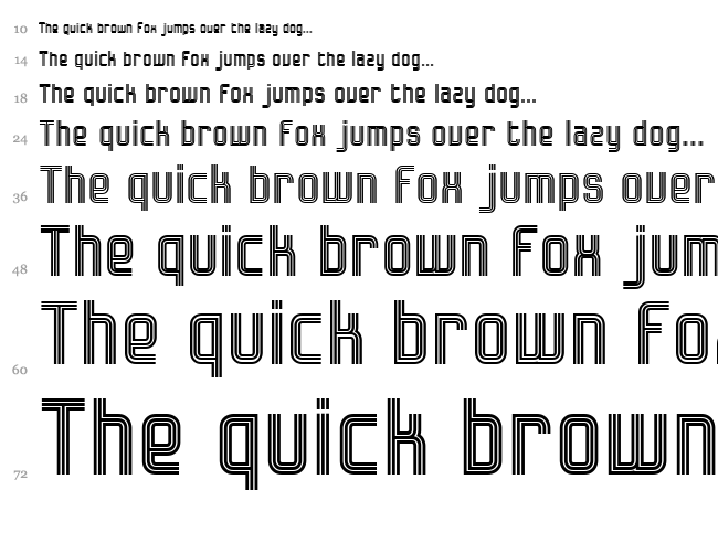 Bonzer Herzogenaurach font waterfall